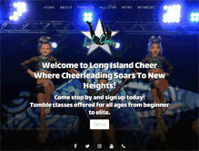 Tablet Screenshot of longislandcheer.com